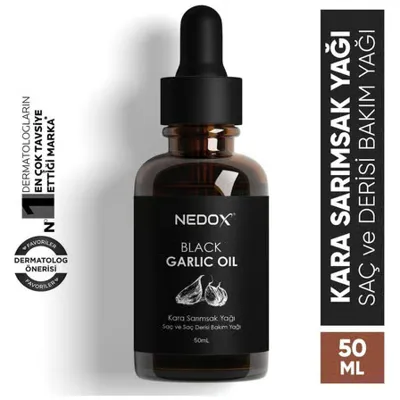 NEDOX Aşırı Yıpranmış Ve Dökülen Saçlara Özel Kara Sarımsak Yağı 50 Ml