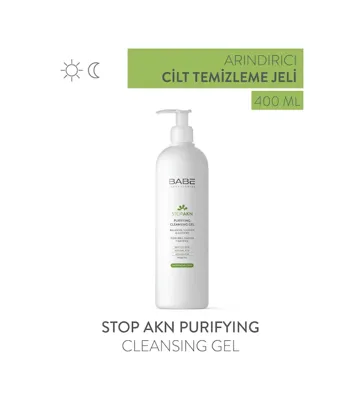 Babe Laboratorios Stop Akn Purifying Cleansing Gel 400ml - Yağlı Ciltler İçin Arındırıcı Temizleme Jeli