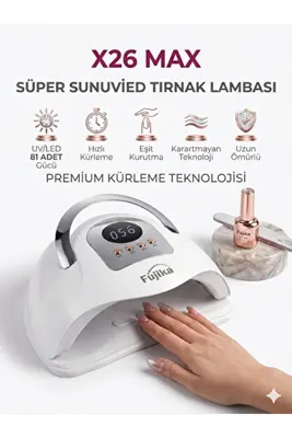 Fujika SUN X26 MAX 380W 81 LED UV KURUTUCU KALICI OJE PROTEZ TIRNAK JEL KURUTUCU