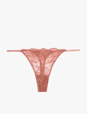 Koton Çiçekli Dantelli String Külot