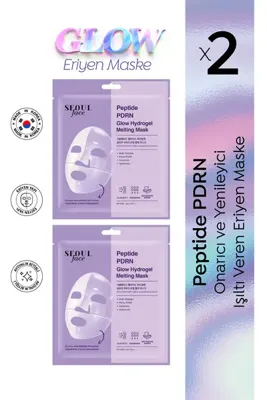 Dermal Seoul Face Peptid PDRN Hidrojel Eriyen Nemlendirici Kore Maskesi 34 gr 2 Adet