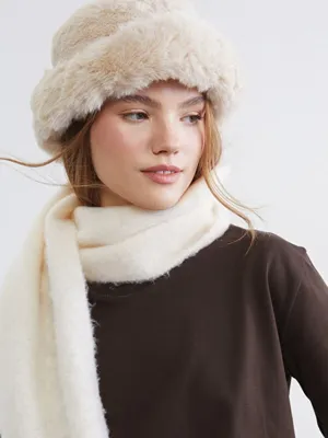 LCW ACCESSORIES Kürklü Kadın Bucket Şapka