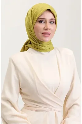 sefamerve Jakarlı Eşarp 90186-11 Fıstık Yeşili