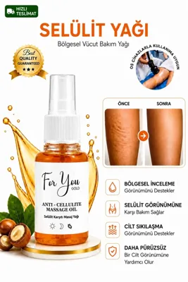 For You Gold Anti Selülit Vücut Bakım Yağı – Selülit Karşıtı Masaj Yağı (antiselülit)