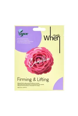 When Vegan Camellia Firming & Lifting Mask - Vegan Kamelya Sıkılaştırıcı Yüz Maskesi