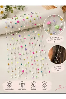 Genel Markalar Zeynep Beautly HANDMADE 100 LÜ SAÇ BONCUĞU ( FİLKETE TOKALI KOLAY KULLANIMLI)