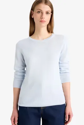 Defacto Regular Fit Bisiklet Yaka Triko Kazak