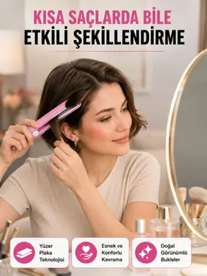 Diğer Ers 30 Saniyede Isınan Ptc Teknolojili Saç Şekillendirici Sabit Isı Kontrollü, Hızlı Performans Yeni Nesil