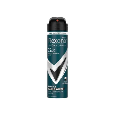 Rexona Men Erkek Sprey Deodorant Invisible Black & White 150 ml