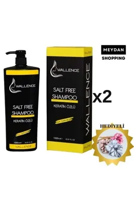 wallence Boyalı Saçların Rengi Koruyucu Ve Güçlendirici Tuzsuz Şampuan 1000 Ml