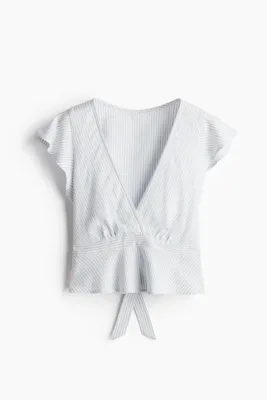 H&M Keten Karışımlı Bluz