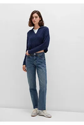 Mavi New york Classic Denim Puslu Koyu Mavi Jean Pantolon 101441-88581