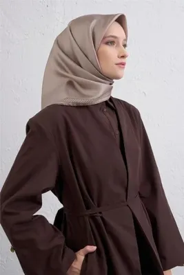 Armine Su Yolu Desenli Saf İpek Twill Eşarp 9444D 36