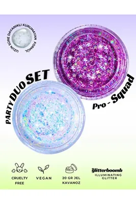 the glitter boomb Jel glitter -Party Duo Set