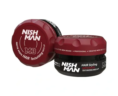 NISHMAN M3 Dağınık Mat Görünümlü Saç Şekillendirici Wax - 100 ml