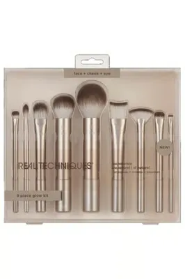 Real Techniques Al Natural 9 Piece Glow Kit -RT4266 Makyaj Fırça Seti