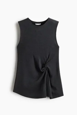 H&M Burgu Detaylı Kolsuz Üst