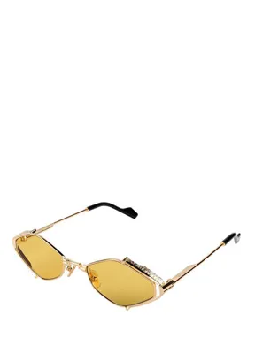 Original Vintage Sunglasses Twenties TW01 Gold-117 Altın Rengi Metal Unisex Güneş Gözlüğü