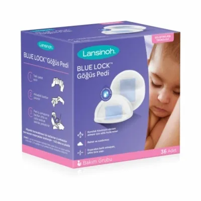 Lansinoh Blue Lock Göğüs Pedi 36 Adet