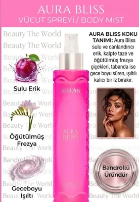 AURAN Modadünyası Auran Baby Powder Vücut Spreyi 100 ML