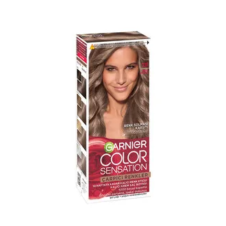 Garnier Çarpıcı Renkler, 7.11 Küllü Kumral, Kalıcı Krem Saç Boyası, Demikit