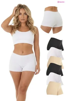 Newlilla 501 LAZER KESİM 6'LI KADIN BOXER KÜLOT