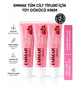 Emmak Rusma - Tüy Dökücü Krem 50 gr 3 Adet
