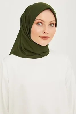 Armine Sport Twill (TİVİL) Eşarp Düzrenk Koyu Yeşil