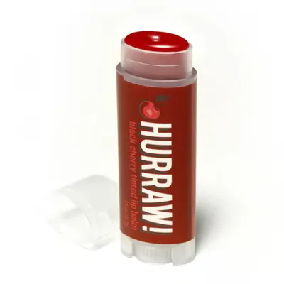 Hurraw Black Cherry Tinted Lip Balm - Vişne