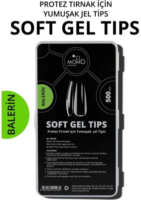 MOMO professional Tırnak Soft Gel Tips 500 Ad. Balerin