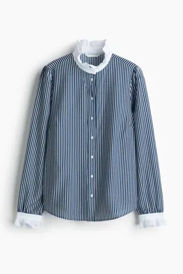 H&M Yakası Fırfırlı Bluz