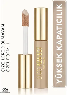 Flormar K-Spirit Cover Up Yüksek Kapatıcı & Uzun Süre Kalıcı Doğal Bitişli Fondöten 006 Oat