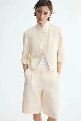 H&M Lyocell Karışımlı ve Kısa Kollu Blazer