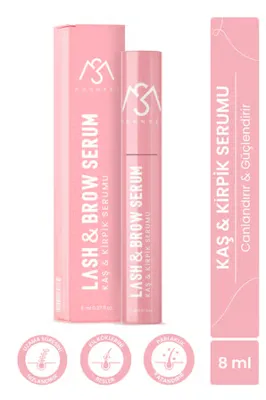 moonset Kaş & Kirpik Bakım Serumu – İpek & Pirinç Proteini, B5 Vitaminli Yoğun Besleyici Formül (8 ml)