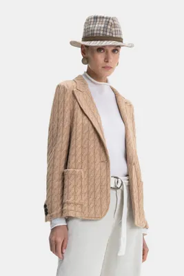 Vakko CAMEL TRİKO CEKET