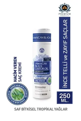 Dermoday JAMAICAN BLACK CASTOR OIL SAÇ KREMİ 250 ml