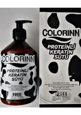 Colorinn Proteinli Keratin Sütü Saç Bakımı Canlandırıcı Etki 500 ml SLS ve Paraben İçermez