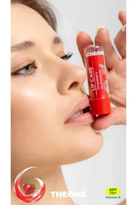THE ONE Çilekli Dudak Nemlendiricisi SPF 15 Tint Etkili Canlandırıcı Bakım Kremi