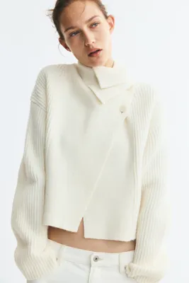H&M Wool-blend wrap cardigan