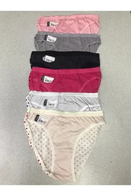 Tutku 12'li Paket Bayan Kadın Desenli Bikini Külot Asorti Kilot