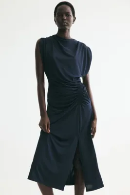 H&M Drapeli Jarse Elbise