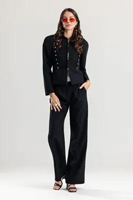 RU-WO Hakim Yaka Blazer Modern Şık Tasarım Ceket