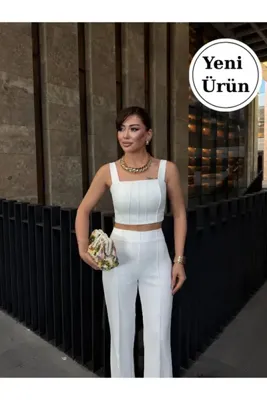 Nadrina Çıma Detaylı Pantalon