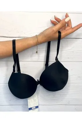 İntive Lingerie NBB Desteksiz Balenli V Yaka Kesim Cuplı Basic Klasik Kesim Sütyen- 3528