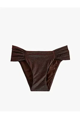 Koton Büzgü Detaylı Simli Brazilian Bikini Altı