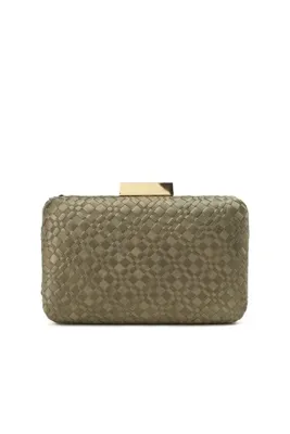 Network Haki Desenli Kadın Clutch