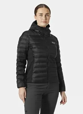 Helly Hansen HHA.63385_HELLY HANSEN W VERGLAS DO Siyah Fermuarlı Yaka Kadın Mont