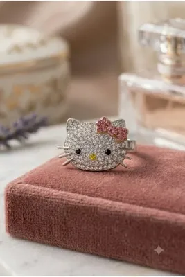 ArtBDesign Hello Kitty Ayarlanabilir Yüzük