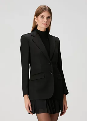Dolce & Gabbana Siyah Kaşmir Ceket