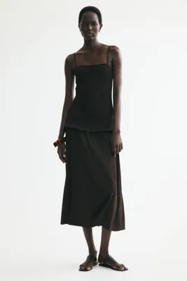 H&M Smocked-bodice strappy dress